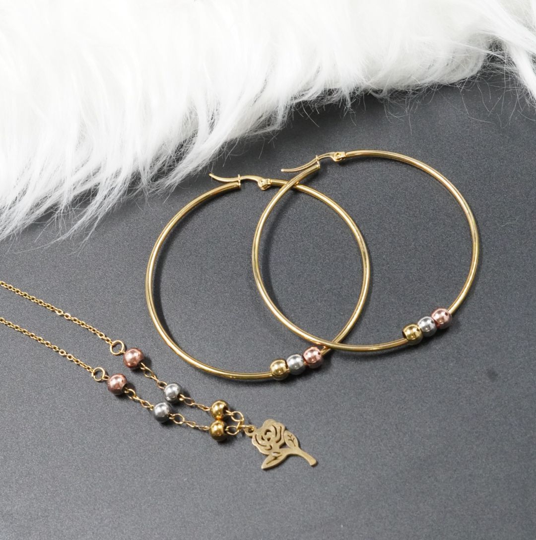 Miniatura 2 de JUEGUITO 3 OROS CON CANDONGA ROSA DORADA